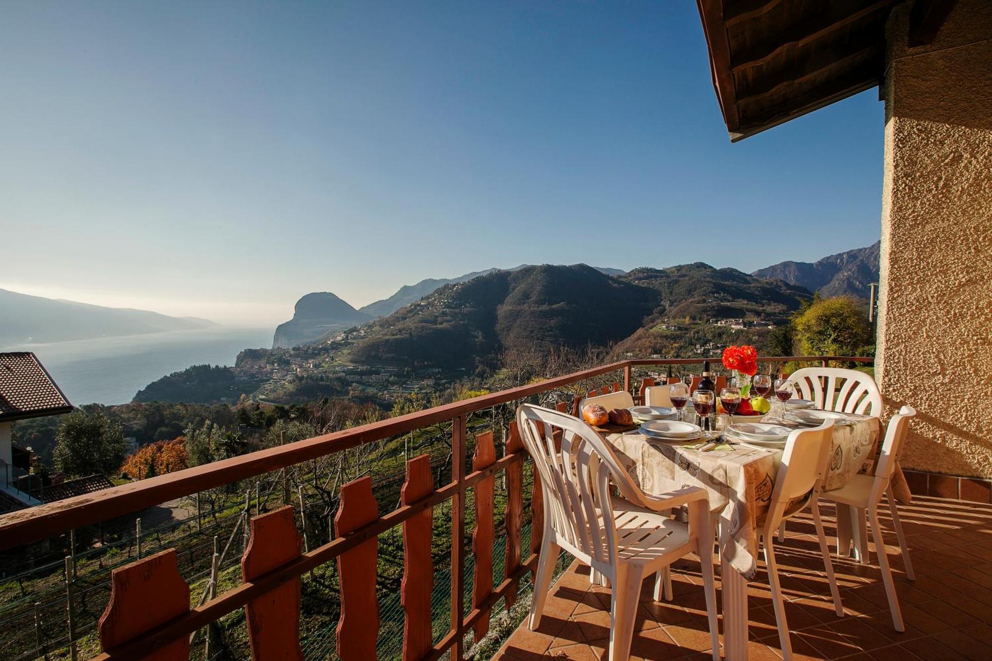 Balcone Panoramico Sul Garda - Happy Rentals Tremosine Luaran gambar